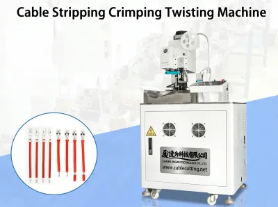Automatisk kabelstripping, krimping og vridemaskin - AWG14-28