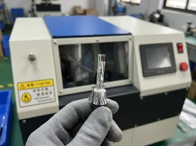 Automatisk kabel skjerming børsting, folding og skjæremaskin JW-835 Thumb