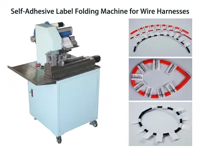 Automatisk selvklebende etikettfoldemaskin for ledninger WPM-60A