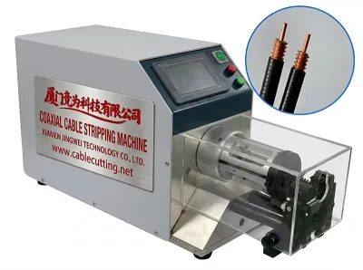 Halvautomatisk koaksialkabelstrippemaskin med LCD-skjerm WPM-8608