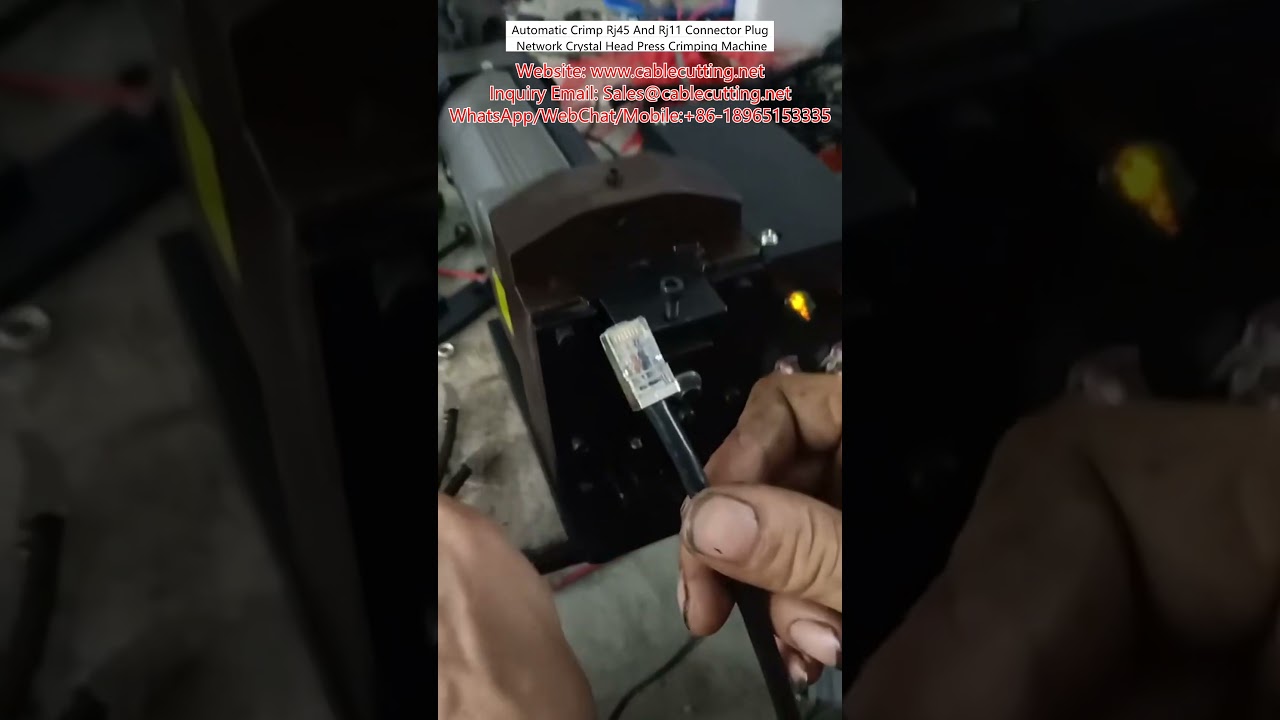 Automatic Crimp Rj45 And Rj11 Connector Plug Network Crystal Head Press Crimping Machine
