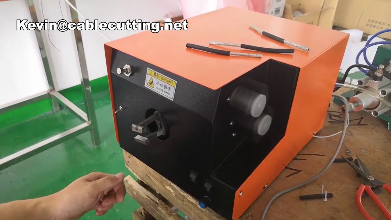 Cable Brush Shielding Twisting Machine Usb Wire Brushing Machine