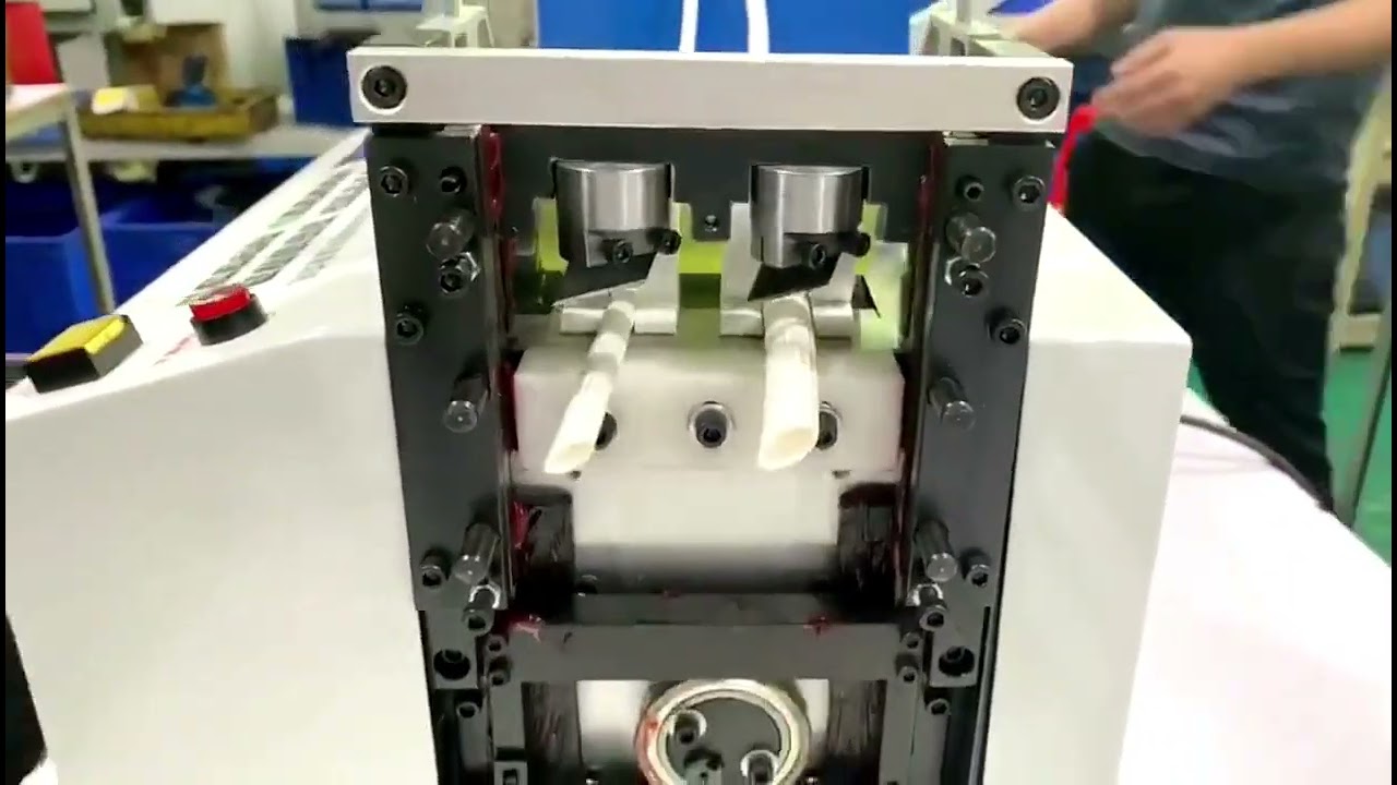 Fully Automatic Computer Pipe Cutting Machine Working Real Shot Equipment