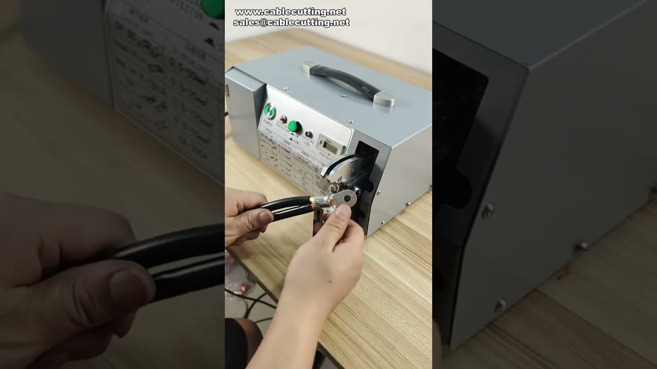 EM-50B2 Electric Wire Crimper RN Terminal 60 sq mm Crimping Demo #factory #machine