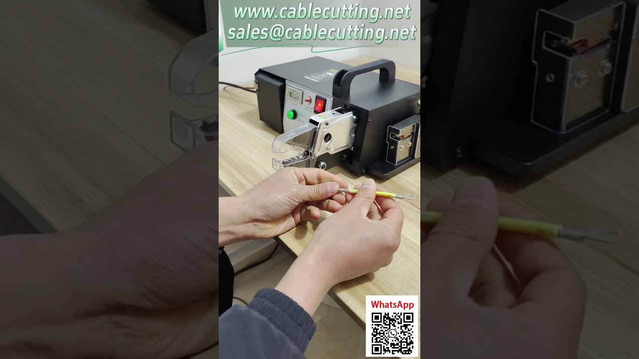 電動端子壓接機  剝線+剪切+壓接一體功能