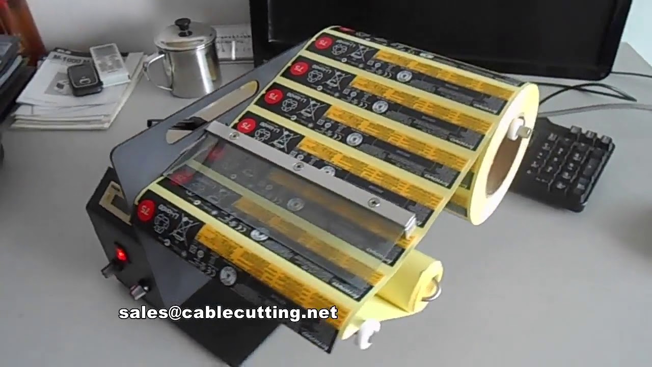 Automatisk etikettdispenser og stripper for bredde 160mm, 205mm