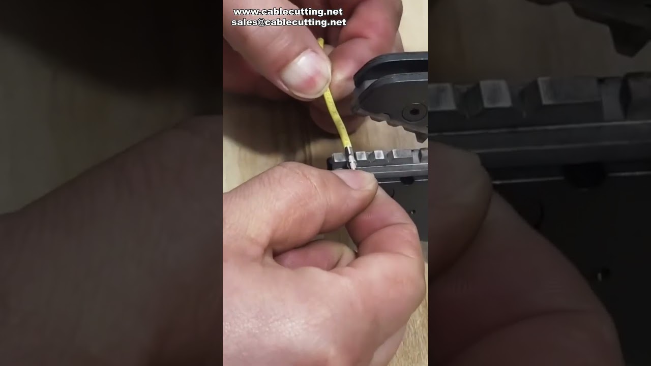 Pneumatic Wire Crimper Precise Quadrangle Crimp for Aviation Pins