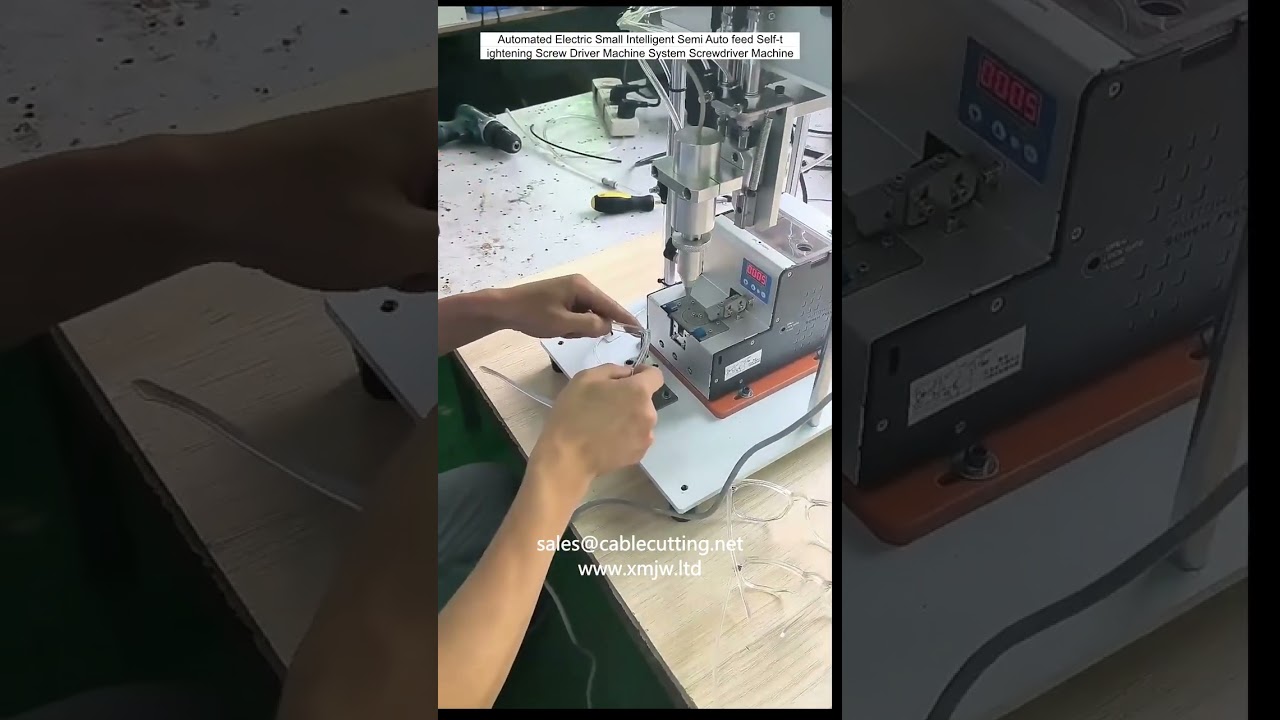 Automated Electric Small Intelligent Semi Auto feed Self tightening Screw Driver Machine System Scre