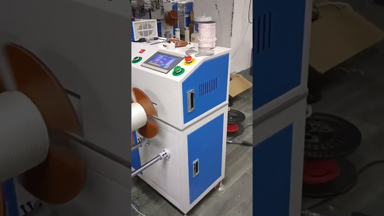 Automatisk metertelling, varmekutting og opprullingsmaskin for nylonsikkerhetstau #maskin #fabrikk