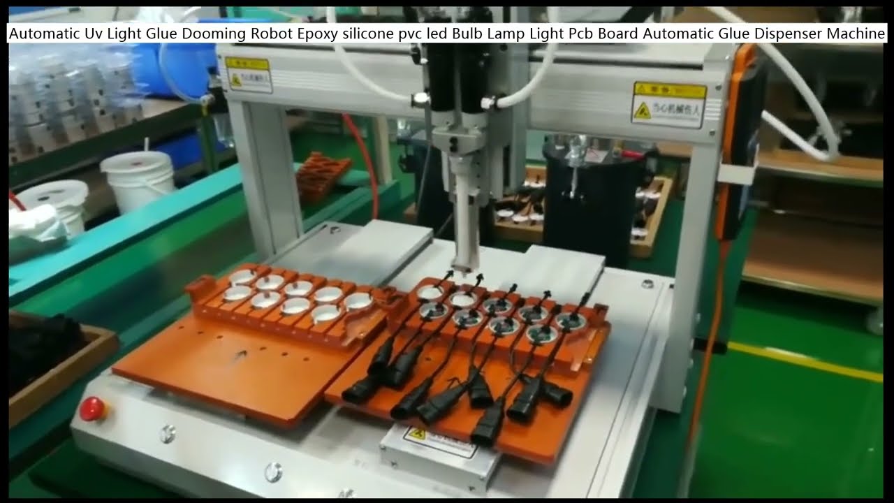 Automatisk UV-limdispenseringsrobot for epoksy, silikon, PVC, LED-pærer og PCB-kort