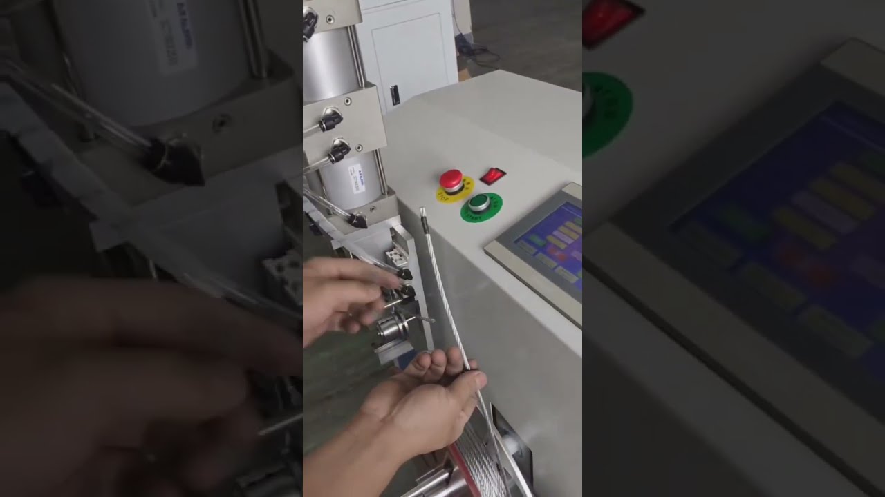 Automatisk stålwire-måling, sortering, kapping, spoling og binding #bilindustri