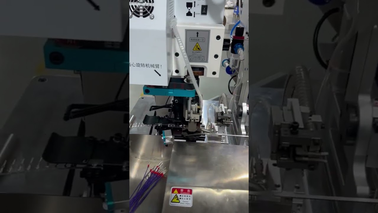 Fully Automatic Single Head Waterproof Sealed Plug Terminal Crimping, Stripping, Twisting & Tinning