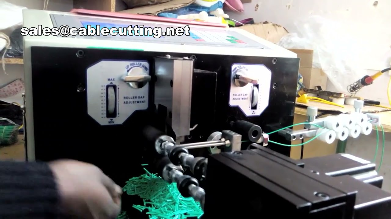 wire cutting stripping and twisting machine