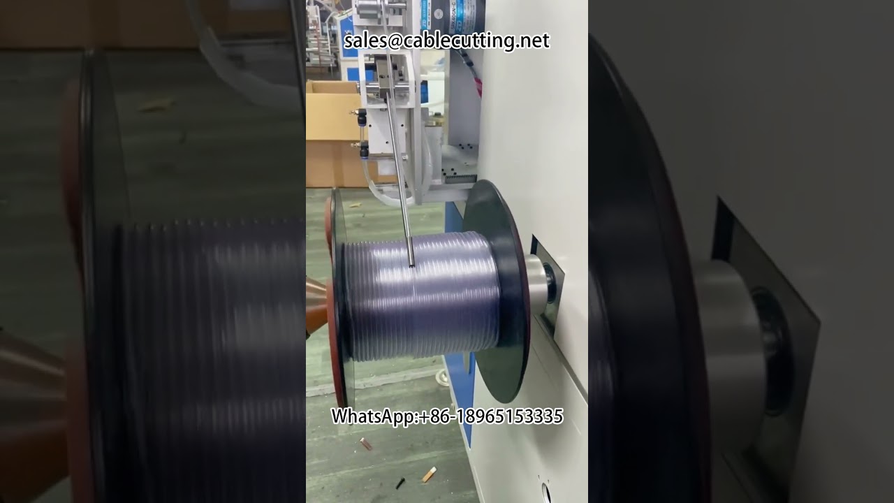 Automatic metre counting rewinding, aligned precision rewinding machine #medical tube #wire and cabl