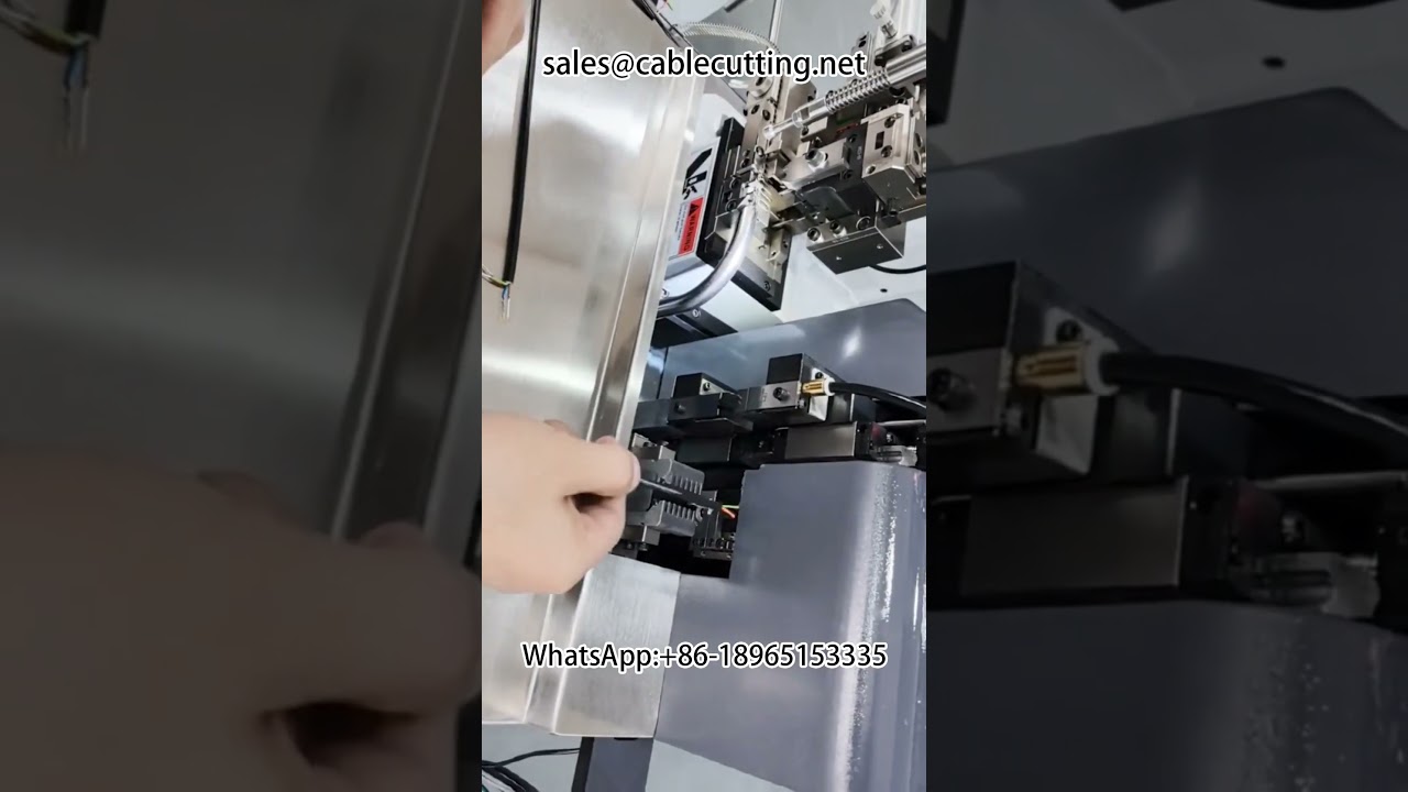 Short wire double stripping double crimping integrated machine #Ethernet LIDAR harness