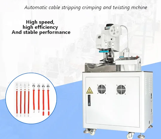 Auto Cable Strip Crimp Twist Machine